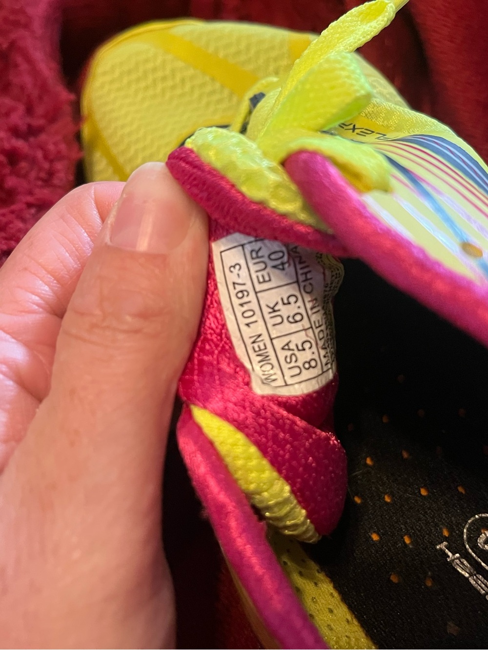 Saucony Neon Yellow and Pink Women's Athletic Running Shoes - Picture 8 of 8